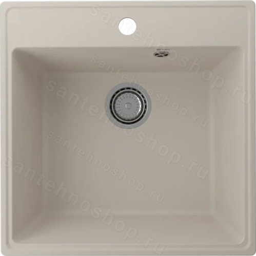 Кухонная мойка Ulgran Quartz forte Forte 505-02 51x51 из кварцевого композита, бежевый