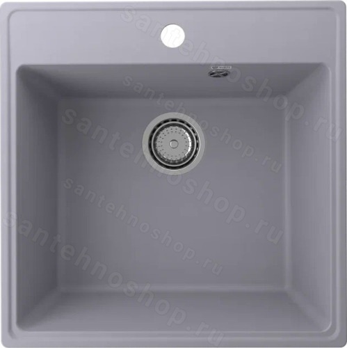 Кухонная мойка Ulgran Quartz forte Forte 505-05 51x51 из кварцевого композита, серый