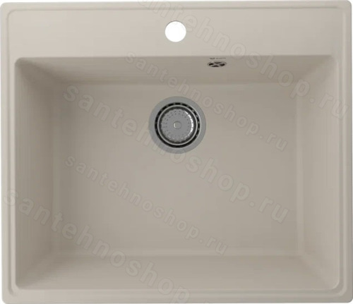 Кухонная мойка Ulgran Quartz forte Forte 580-02 58x50 из кварцевого композита, бежевый