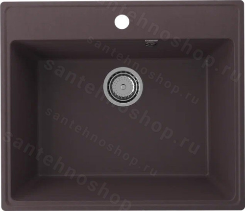 Кухонная мойка Ulgran Quartz forte Forte 580-06 58x50 из кварцевого композита, коричневый