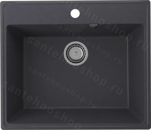 Кухонная мойка Ulgran Quartz forte Forte 580-08 58x50 из кварцевого композита, черный