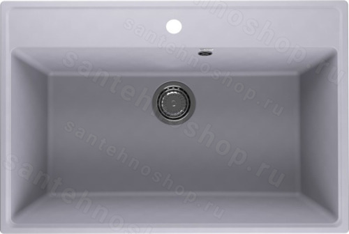 Кухонная мойка Ulgran Quartz forte Forte 760-05 76x51 из кварцевого композита, серый