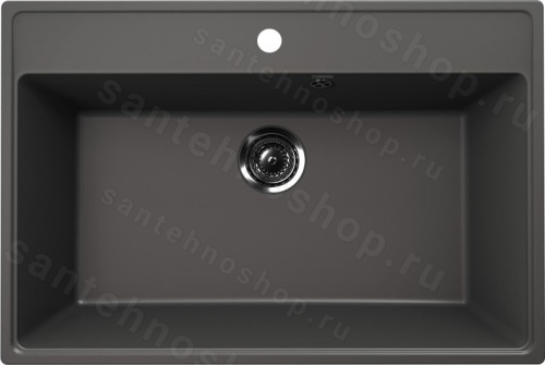 Кухонная мойка Ulgran Quartz forte Forte 760-09 76x51 из кварцевого композита, серый