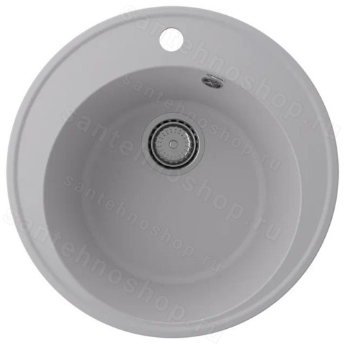 Кухонная мойка Ulgran Quartz nora Nora 485-04 49x49 из кварцевого композита, белый
