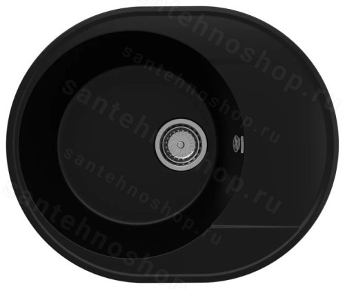 Кухонная мойка Ulgran Quartz nora Nora 585-07 59x49 из кварцевого композита, черный