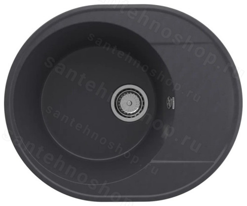 Кухонная мойка Ulgran Quartz nora Nora 585-08 59x49 из кварцевого композита, черный