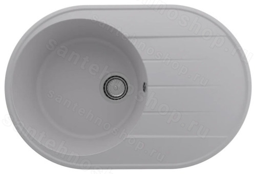 Кухонная мойка Ulgran Quartz nora Nora 750-04 75x50 из кварцевого композита, белый
