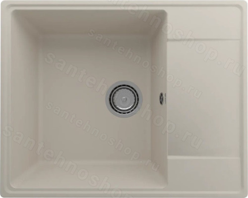 Кухонная мойка Ulgran Quartz prima Prima 605-02 61x49 из кварцевого композита, бежевый