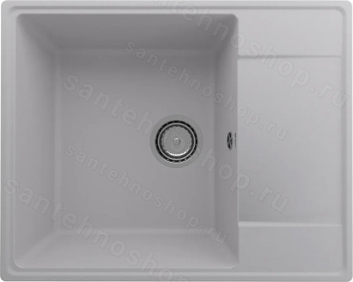 Кухонная мойка Ulgran Quartz prima Prima 605-04 61x49 из кварцевого композита, белый
