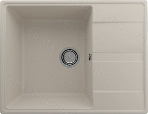 Кухонная мойка Ulgran Quartz prima Prima 650-02 65x50 из кварцевого композита, бежевый
