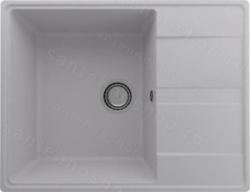 Кухонная мойка Ulgran Quartz prima Prima 650-04 65x50 из кварцевого композита, белый