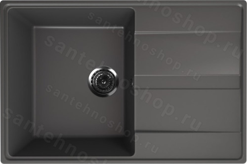 Кухонная мойка Ulgran Quartz prima Prima 750-09 75x50 из кварцевого композита, серый