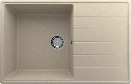 Кухонная мойка Ulgran Quartz prima Prima 780-03 78x50 из кварцевого композита, бежевый
