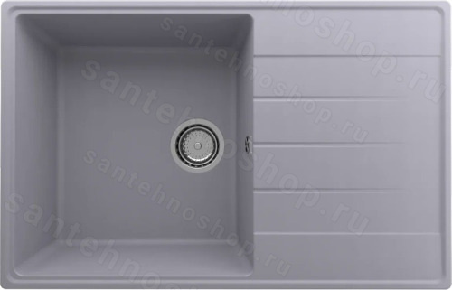 Кухонная мойка Ulgran Quartz prima Prima 780-05 78x50 из кварцевого композита, серый