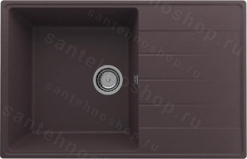 Кухонная мойка Ulgran Quartz prima Prima 780-06 78x50 из кварцевого композита, коричневый