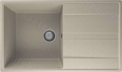 Кухонная мойка Ulgran Quartz prima Prima 850-03 85x50 из кварцевого композита, бежевый