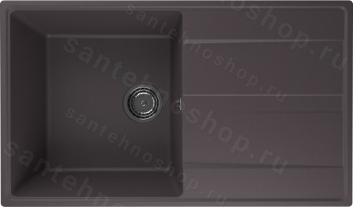 Кухонная мойка Ulgran Quartz prima Prima 850-06 85x50 из кварцевого композита, коричневый