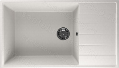 Кухонная мойка Ulgran Quartz prima Prima 860-01 86x50 из кварцевого композита, белый