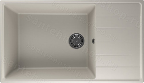 Кухонная мойка Ulgran Quartz prima Prima 860-02 86x50 из кварцевого композита, бежевый