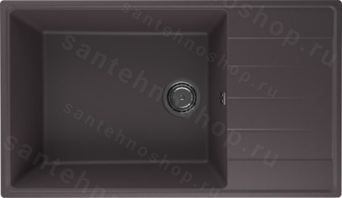 Кухонная мойка Ulgran Quartz prima Prima 860-06 86x50 из кварцевого композита, коричневый