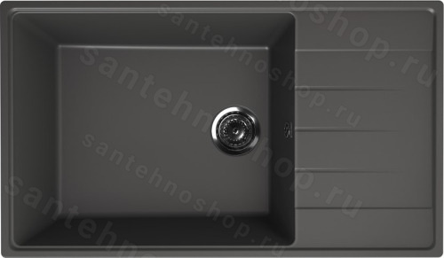Кухонная мойка Ulgran Quartz prima Prima 860-09 86x50 из кварцевого композита, серый