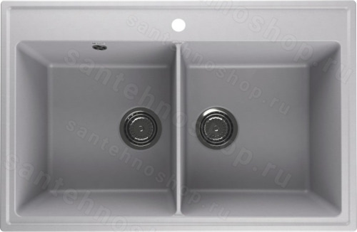 Кухонная мойка Ulgran Quartz ruma Ruma 780-04 78x51 из кварцевого композита, белый