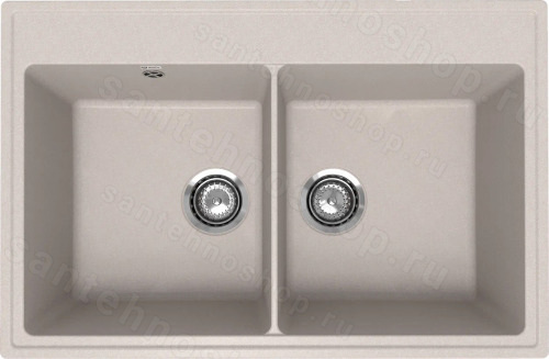 Кухонная мойка Ulgran Quartz ruma Ruma 780-10 78x51 из кварцевого композита, бежевый