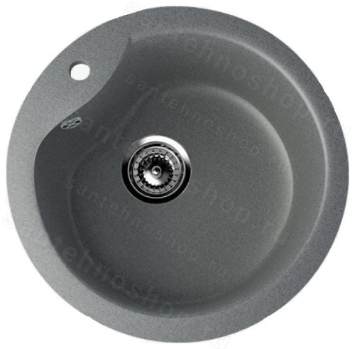 Кухонная мойка Ulgran U-102 U-102-309 48x48 из искусственного камня, серый