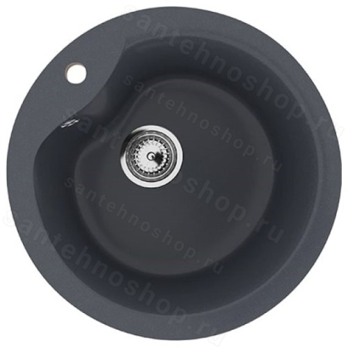 Кухонная мойка Ulgran U-102 U-102-343 48x48 из искусственного камня, серый