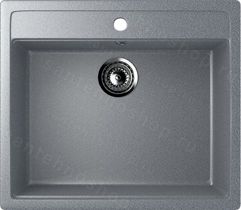 Кухонная мойка Ulgran U-104 U-104-309 56x50 из искусственного камня, серый