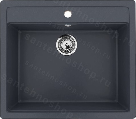 Кухонная мойка Ulgran U-104 U-104-343 56x50 из искусственного камня, серый
