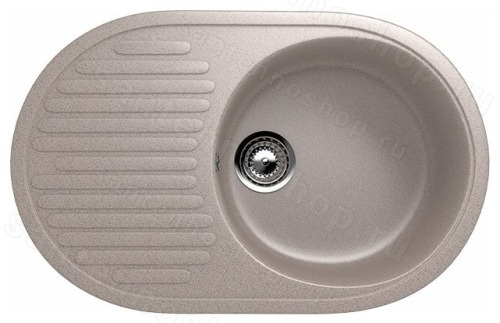 Кухонная мойка Ulgran U-107 U-107-302 72x46 из искусственного камня, песочный