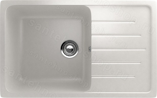 Кухонная мойка Ulgran U-400 U-400-341 75x50 из искусственного камня, белый