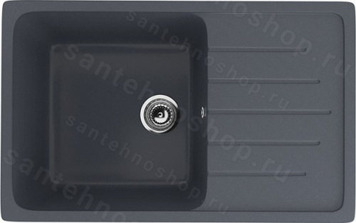 Кухонная мойка Ulgran U-400 U-400-343 75x50 из искусственного камня, серый