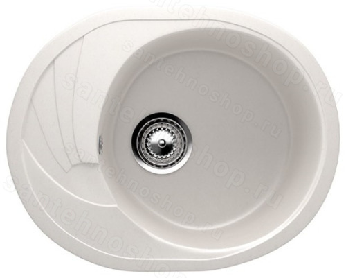 Кухонная мойка Ulgran U-403 U-403-331 57x47 из искусственного камня, белый