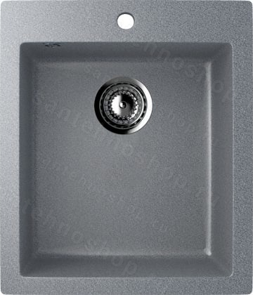 Кухонная мойка Ulgran U-404 U-404-309 42x50 из искусственного камня, серый