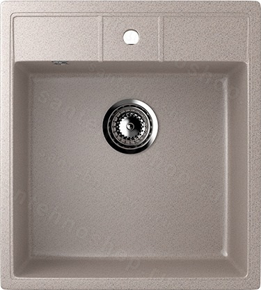 Кухонная мойка Ulgran U-406 U-406-302 45x50 из искусственного камня, песочный