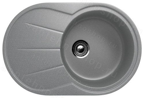 Кухонная мойка Ulgran U-503 U-503-309 75x48 из искусственного камня, серый