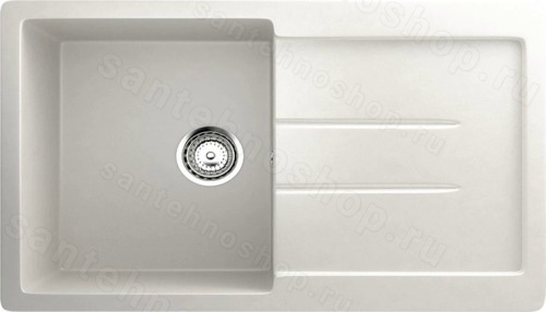 Кухонная мойка Ulgran U-507 U-507-341 77x50 из искусственного камня, белый