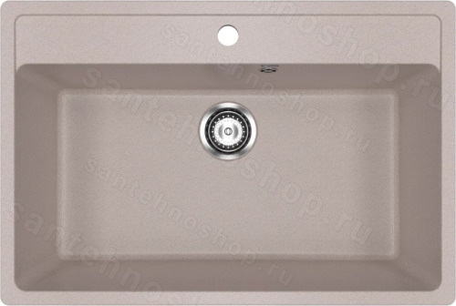 Кухонная мойка Ulgran U-600 U-600-302 76x51 из искусственного камня, песочный
