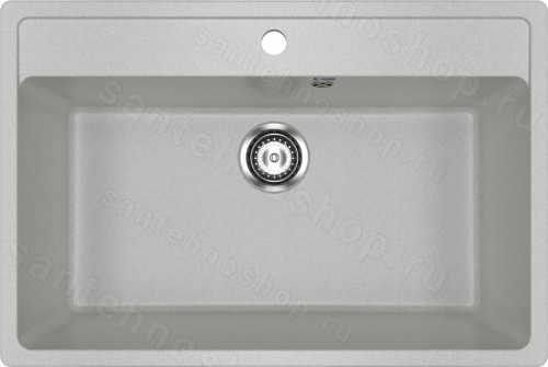 Кухонная мойка Ulgran U-600 U-600-310 76x51 из искусственного камня, серый