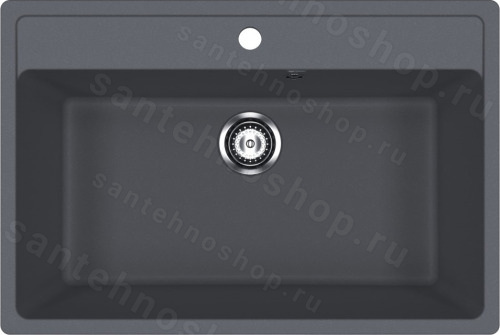 Кухонная мойка Ulgran U-600 U-600-343 76x51 из искусственного камня, серый