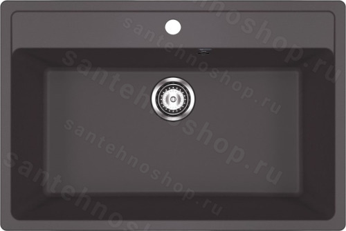 Кухонная мойка Ulgran U-600 U-600-345 76x51 из искусственного камня, коричневый