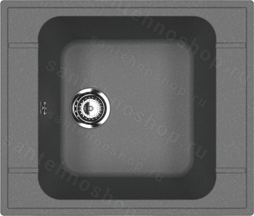 Кухонная мойка Ulgran U-604 U-604-343 59x50 из искусственного камня, серый