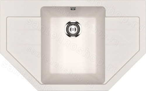 Кухонная мойка Ulgran U-609 U-609-331 79x49 из искусственного камня, белый