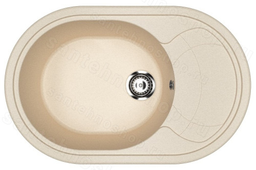 Кухонная мойка Ulgran U-610 U-610-328 78x50 из искусственного камня, бежевый