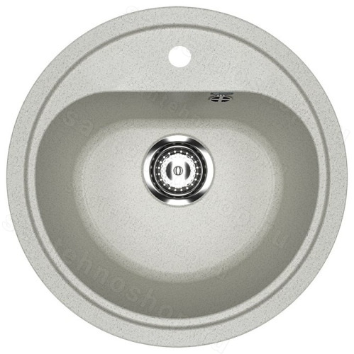 Кухонная мойка Ulgran U-700 U-700-310 44x44 из искусственного камня, серый