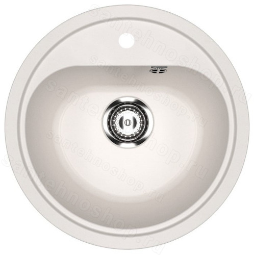Кухонная мойка Ulgran U-700 U-700-331 44x44 из искусственного камня, белый