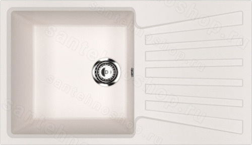 Кухонная мойка Ulgran U-703 U-703-331 83x48 из искусственного камня, белый