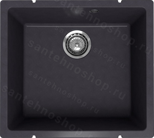 Кухонная мойка Ulgran Underground 450 Under 450-08 50x45 из кварцевого композита, черный